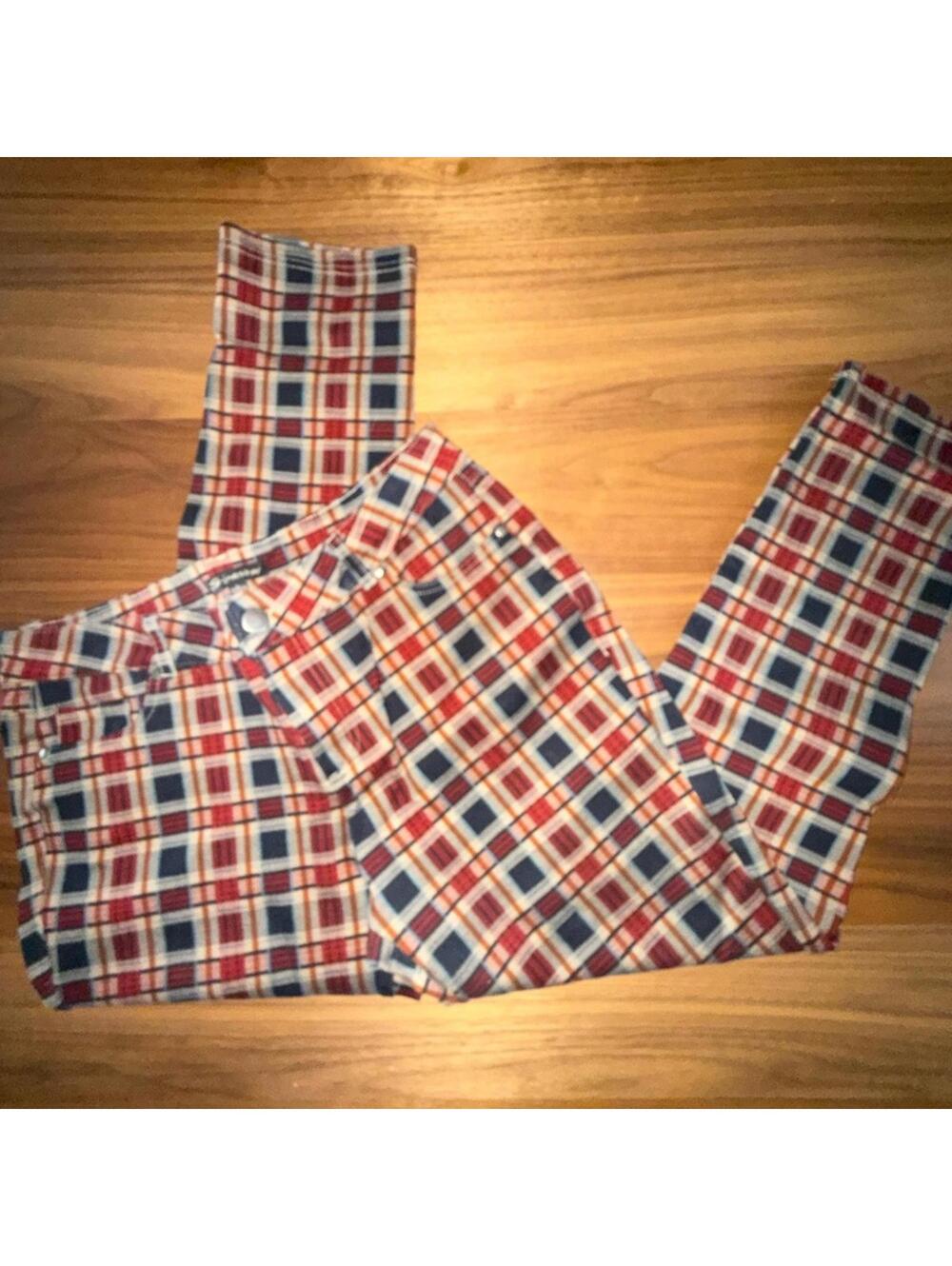 Shinestar Pull On Red and Blue Pants